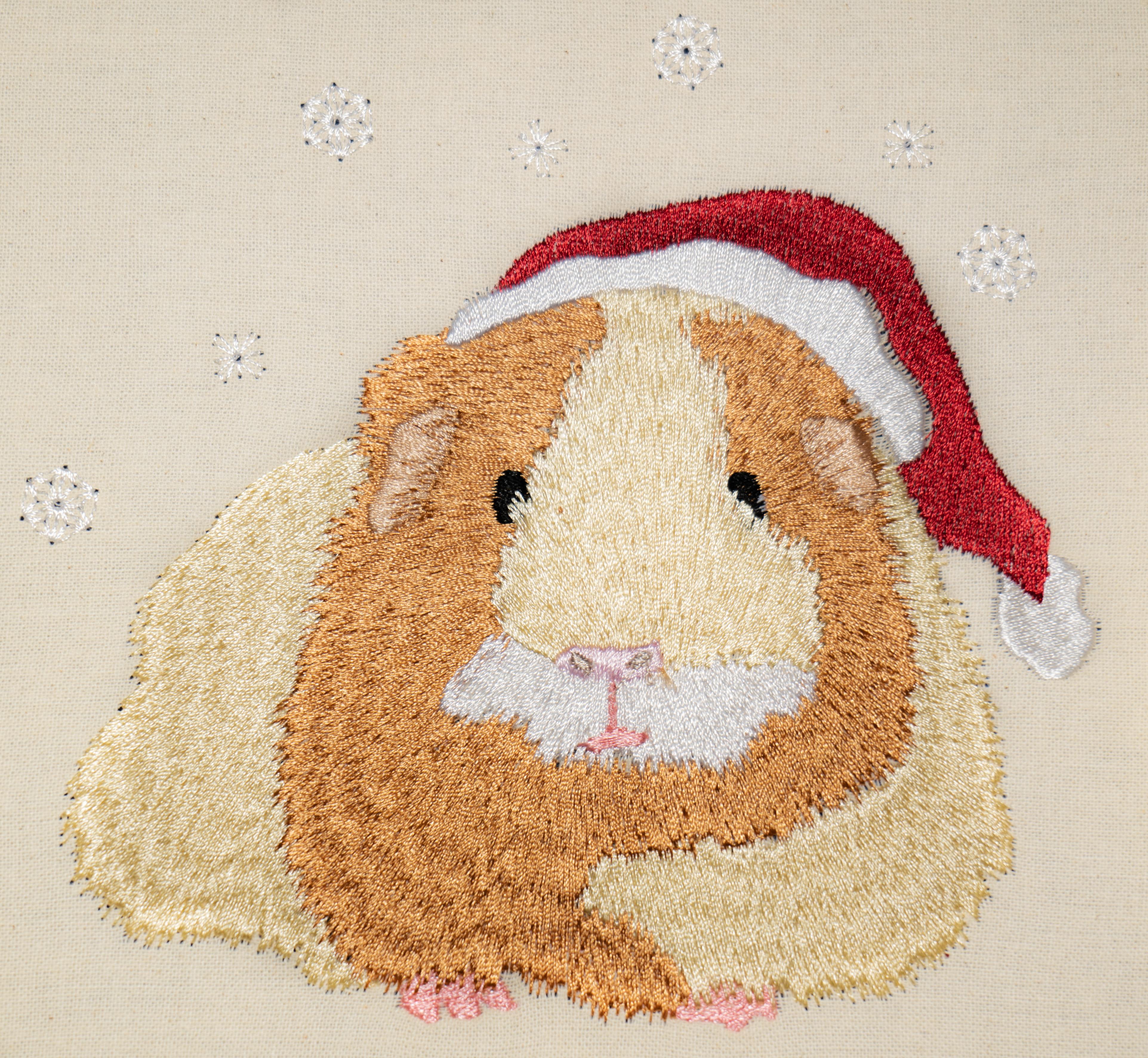 Benny Guinea Pig Machine Embroidery design ready for instant download