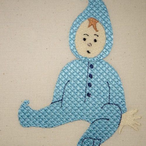 Baby Bunting Embroidery Design by Doodle Threads